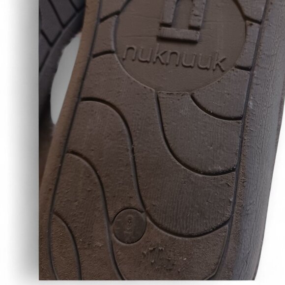 Nuknuuk Women’s Slip-On Slippers – Light Blush Suede, Sherpa Lined, Size 9 - Picture 7 of 7